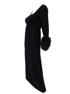 Rare 1960s Mink Fur Trim Evening Set