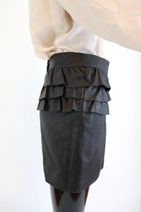 Pleather Mini Skirt