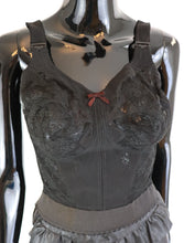 Load image into Gallery viewer, Vintage Black Bustier Bra
