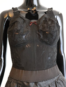 Vintage Black Bustier Bra