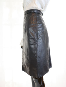 Leather Pencil Skirt